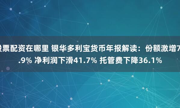 股票配资在哪里 银华多利宝货币年报解读：份额激增79.9% 净利润下滑41.7% 托管费下降36.1%