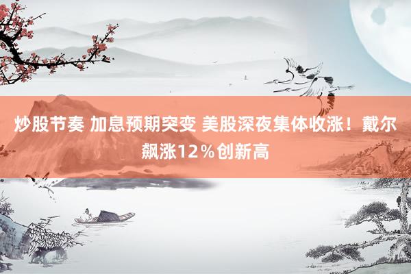 炒股节奏 加息预期突变 美股深夜集体收涨！戴尔飙涨12％创新高